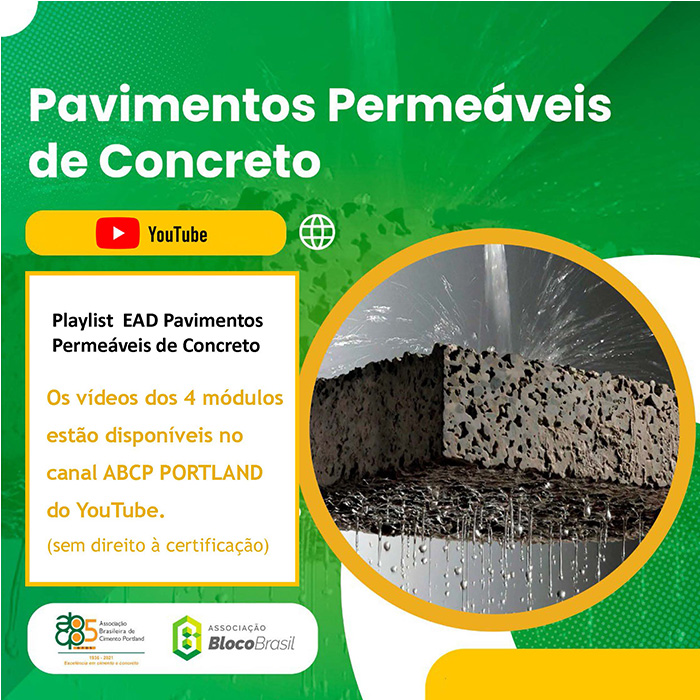 Pavimento Permeável de Concreto no YouTube - PORTAL ABCP